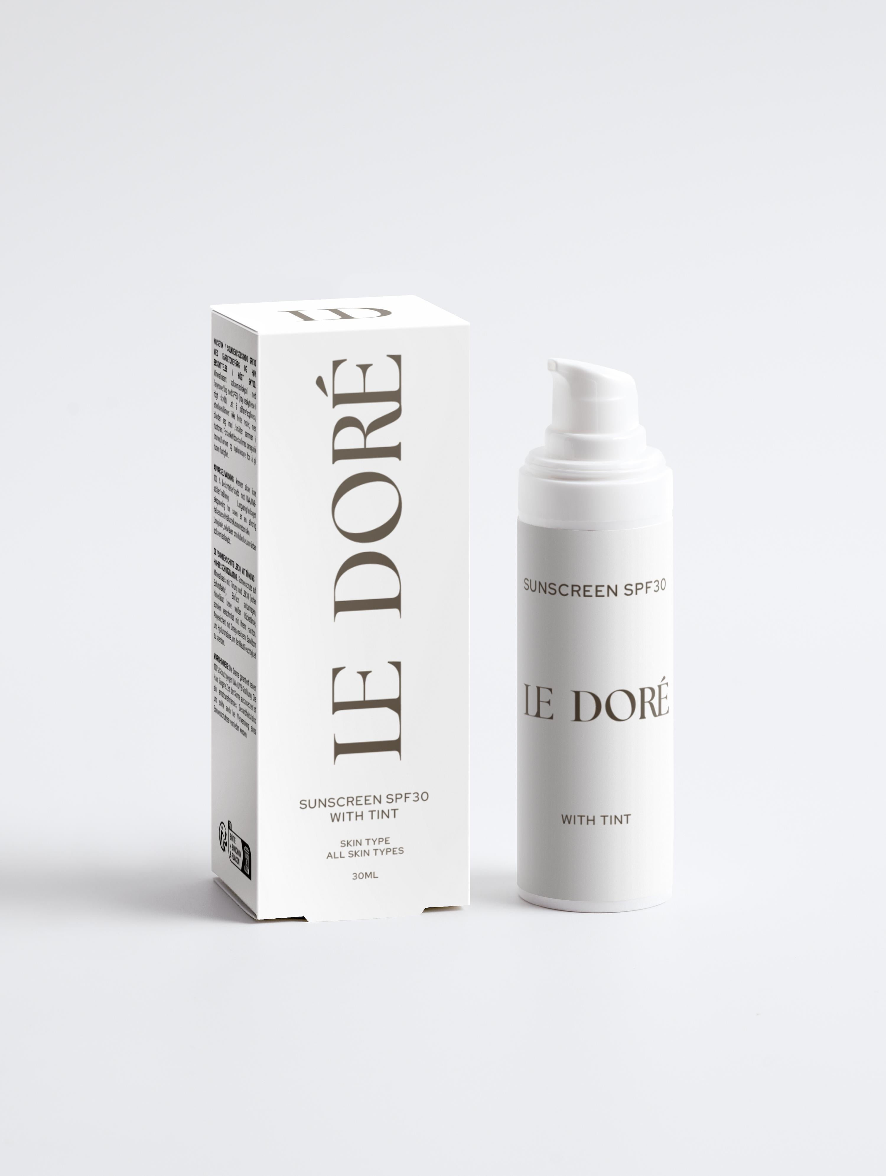 Sunscreen SPF30, with tint